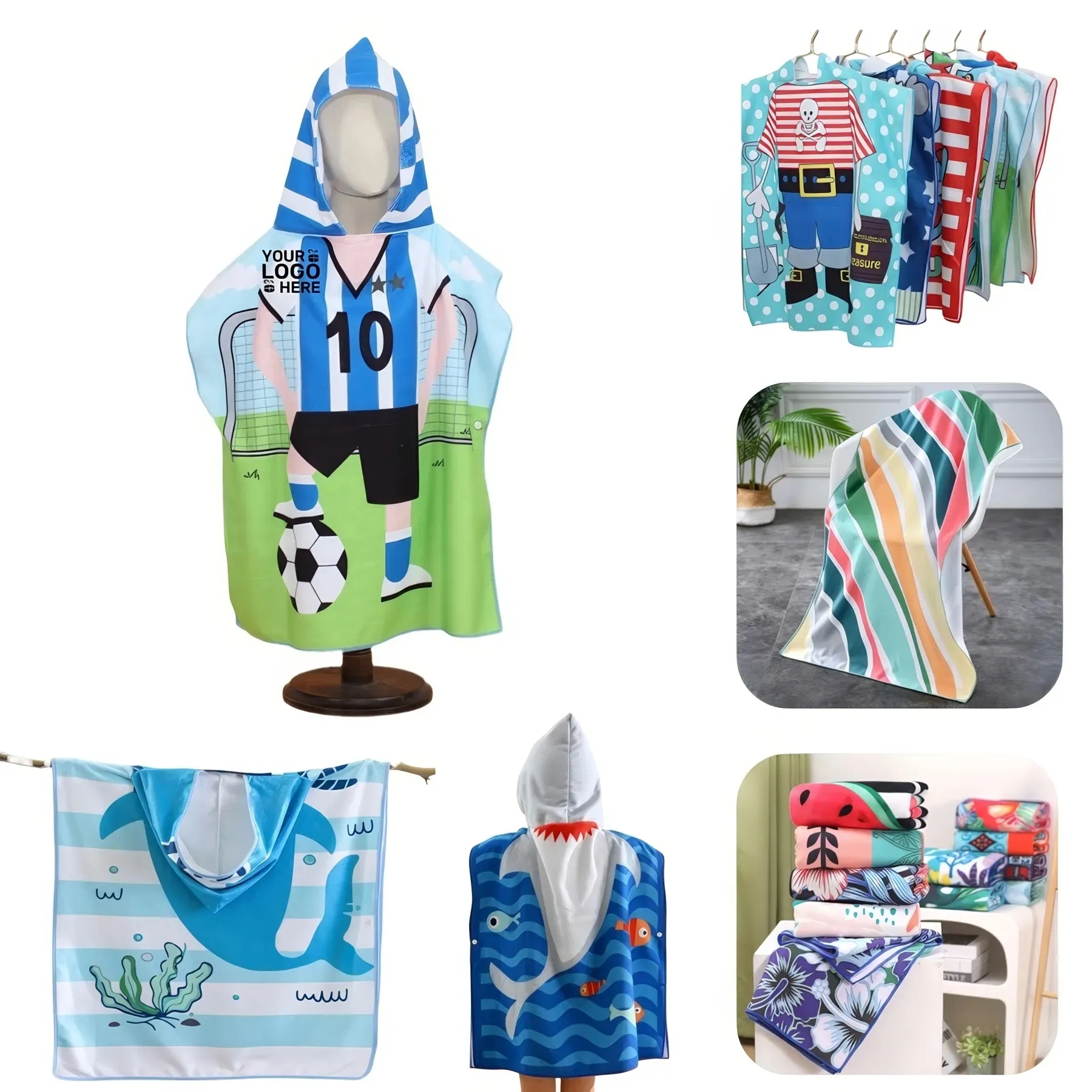 Childrens Bathrobe Bath Towel 3