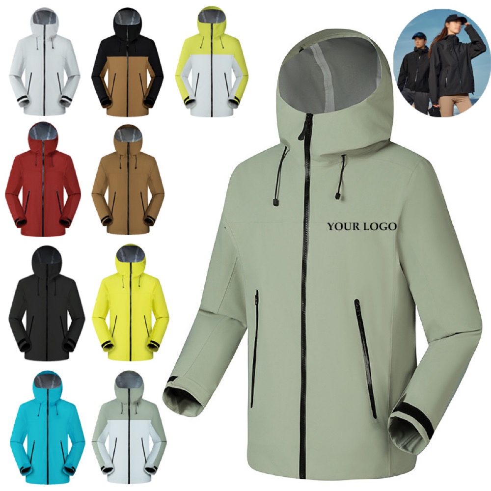 Lightweight Golf Raincoat With Hood Waterproof Windbreaker 3