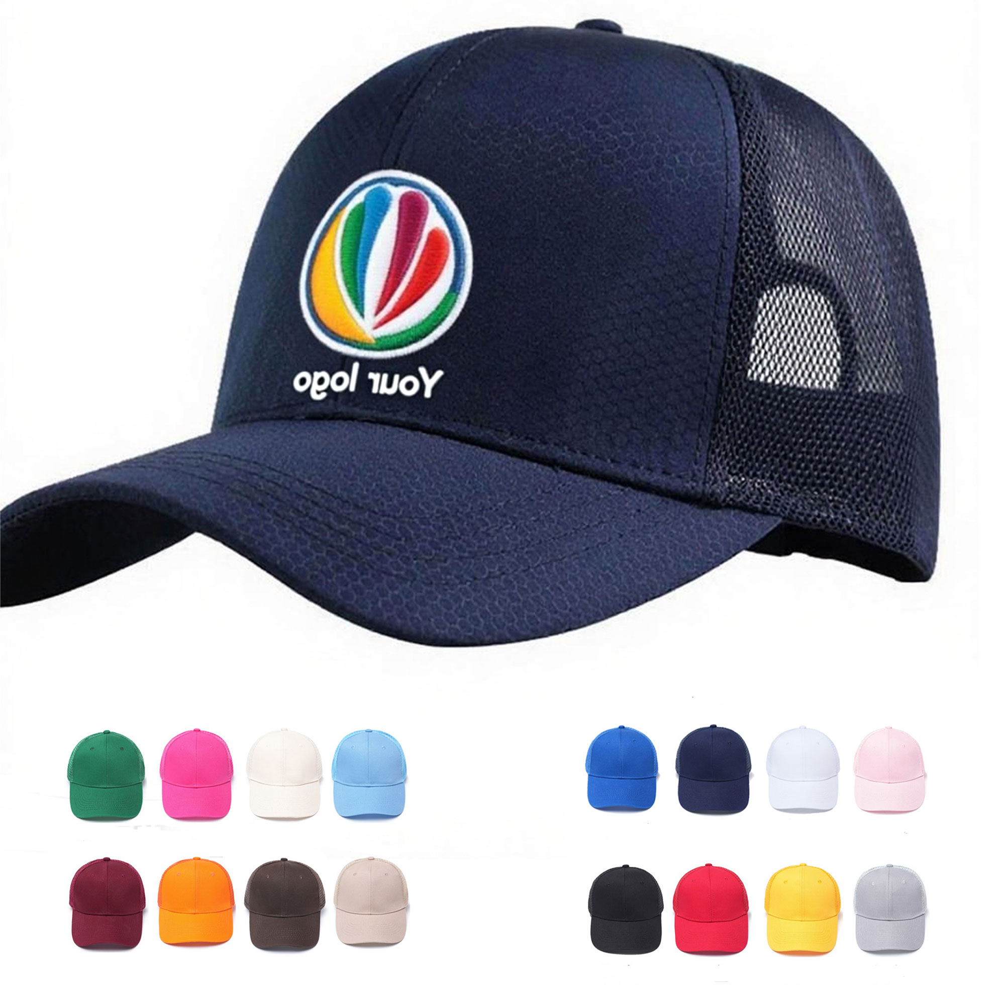 Cotton Mesh Baseball Hat Lightweight Sports Cap 3