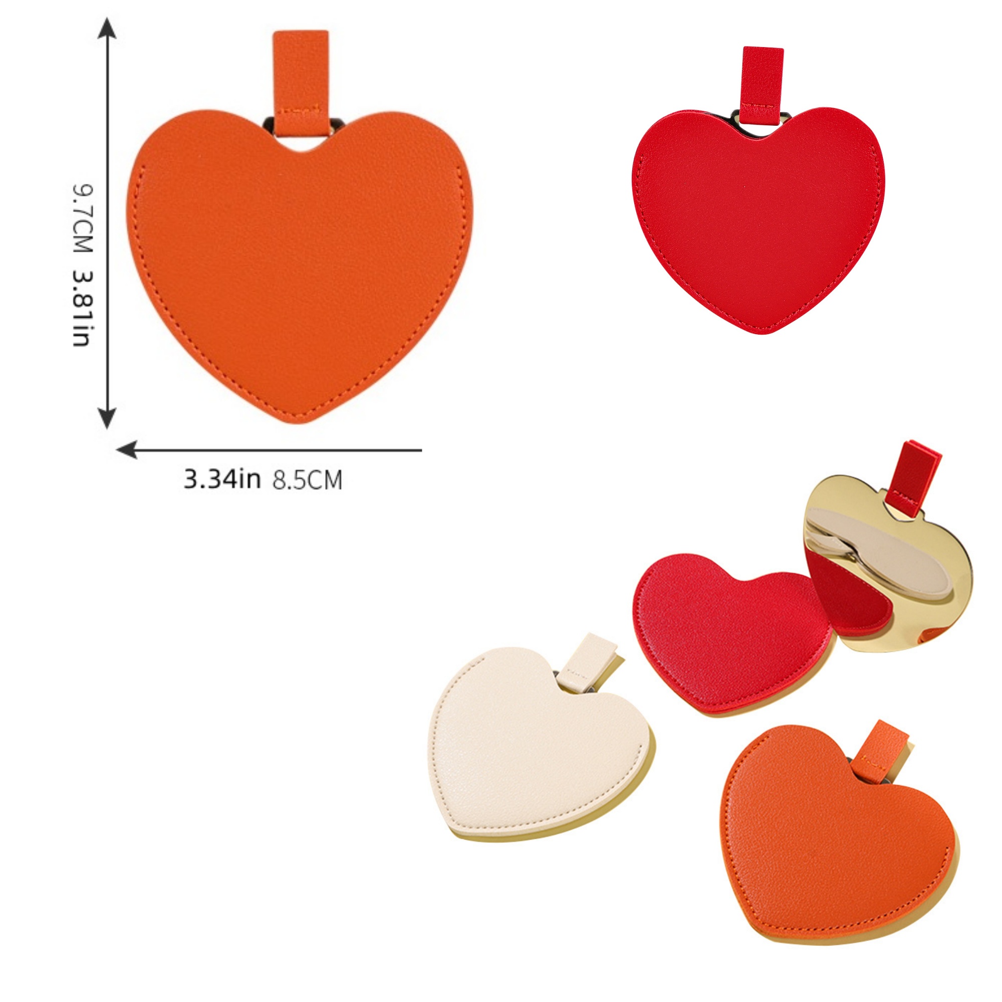 Customized folding portable makeup mirror 1