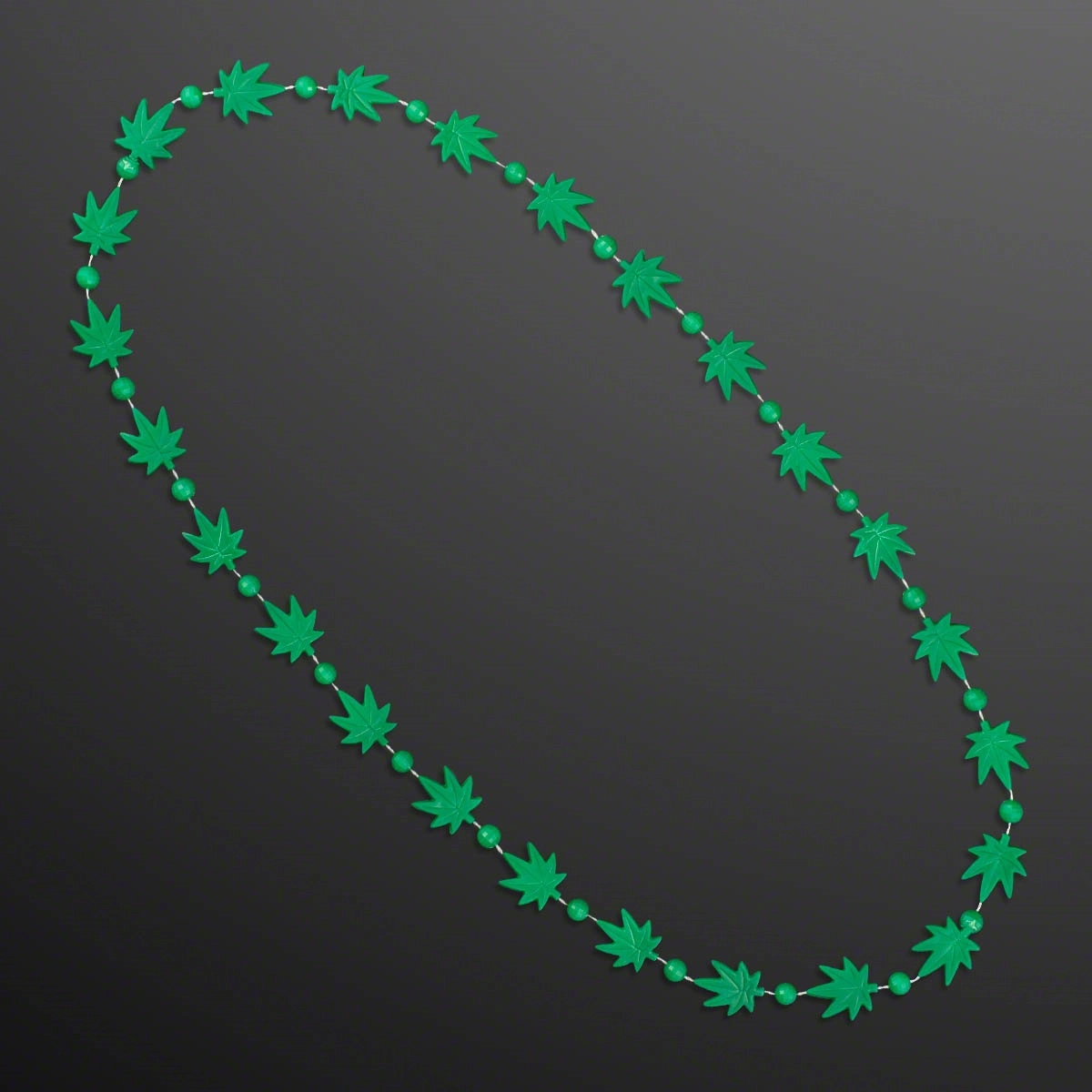 Weed Necklace Pot Leaf with Medallion (NON-Light Up) 4