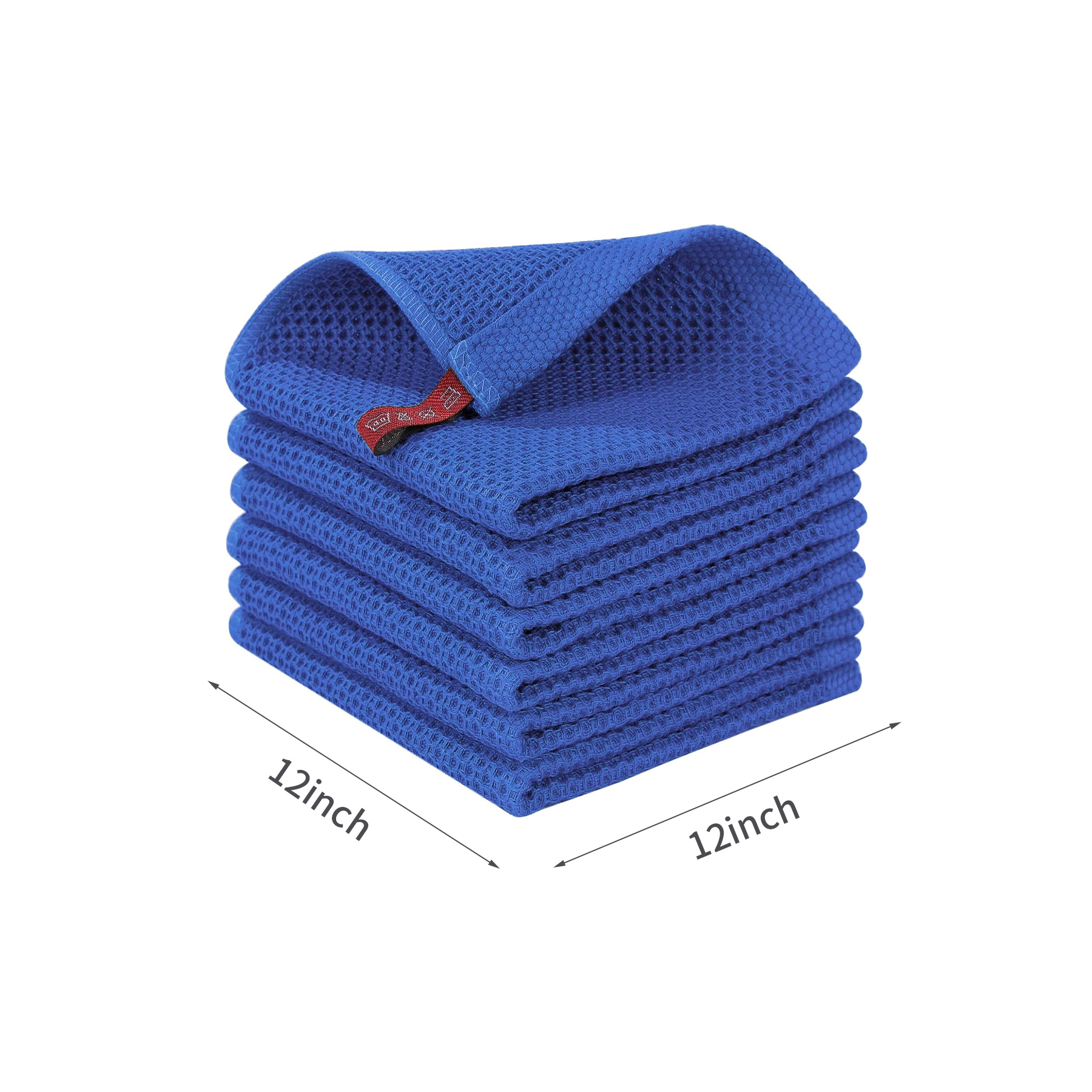 100% Cotton Waffle Weave Kitchen Dish Cloths 13.3''*13.3'' 3