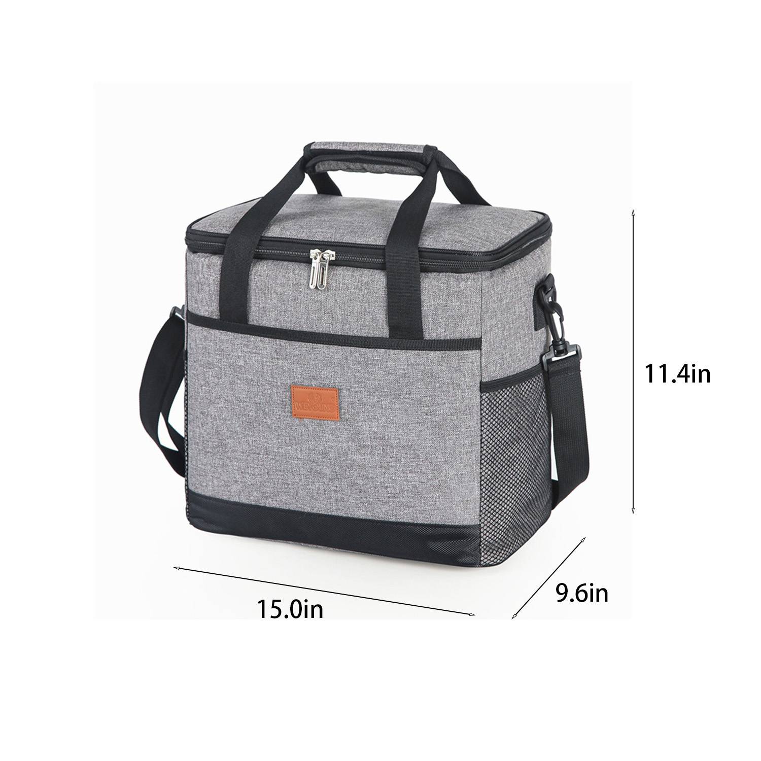 20L Waterproof Oxford Insulated Cooler Bag w/ Handle 6