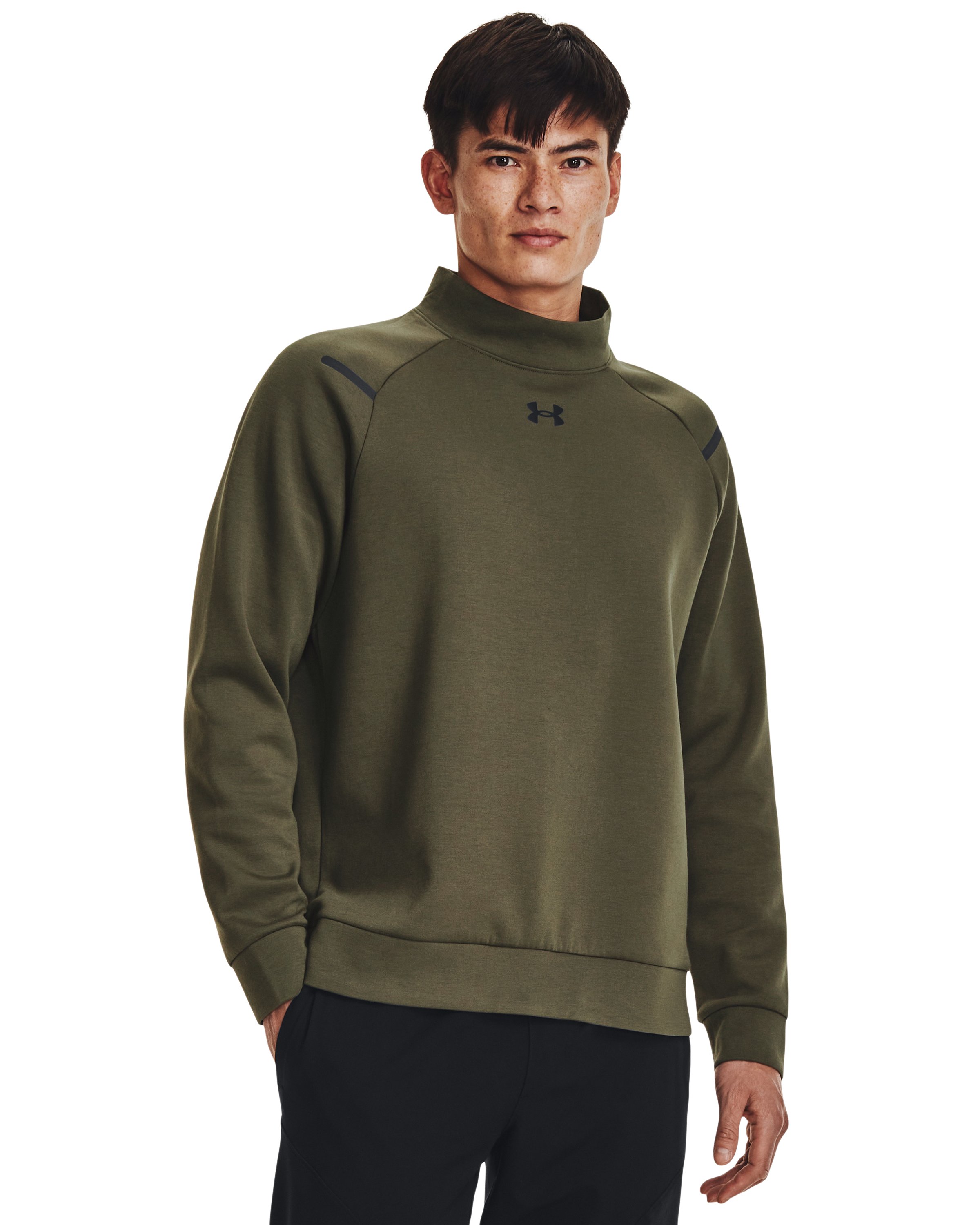 Men's UA Unstoppable Fleece Mock, custom hoodie or sweatshirt with logo imprint 4