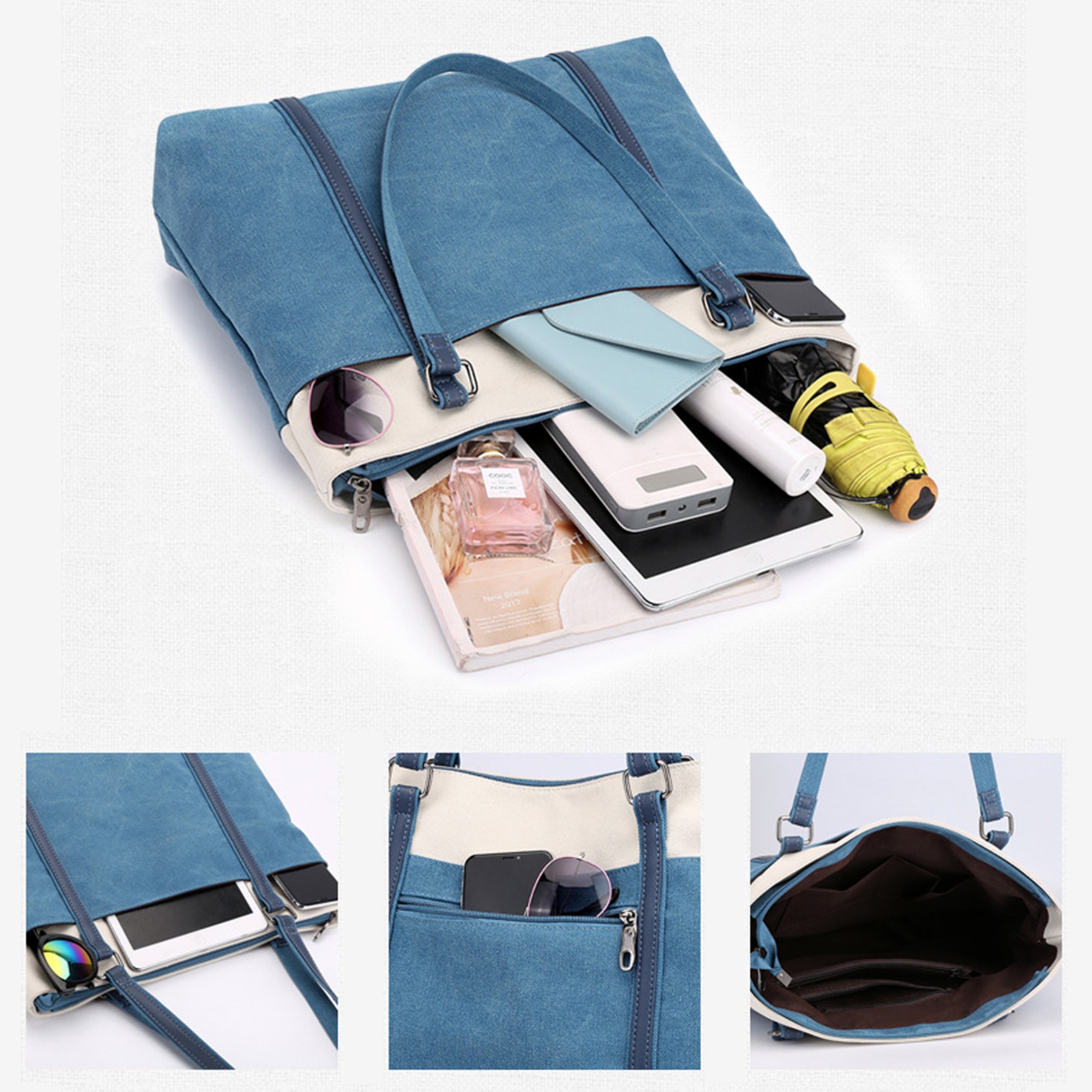 Retro Canvas Tote Bag 3