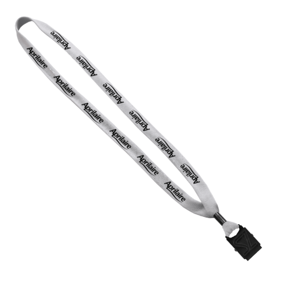 5/8" Polyester Shoelace Lanyard with Metal Crimp & Split-Ring 106