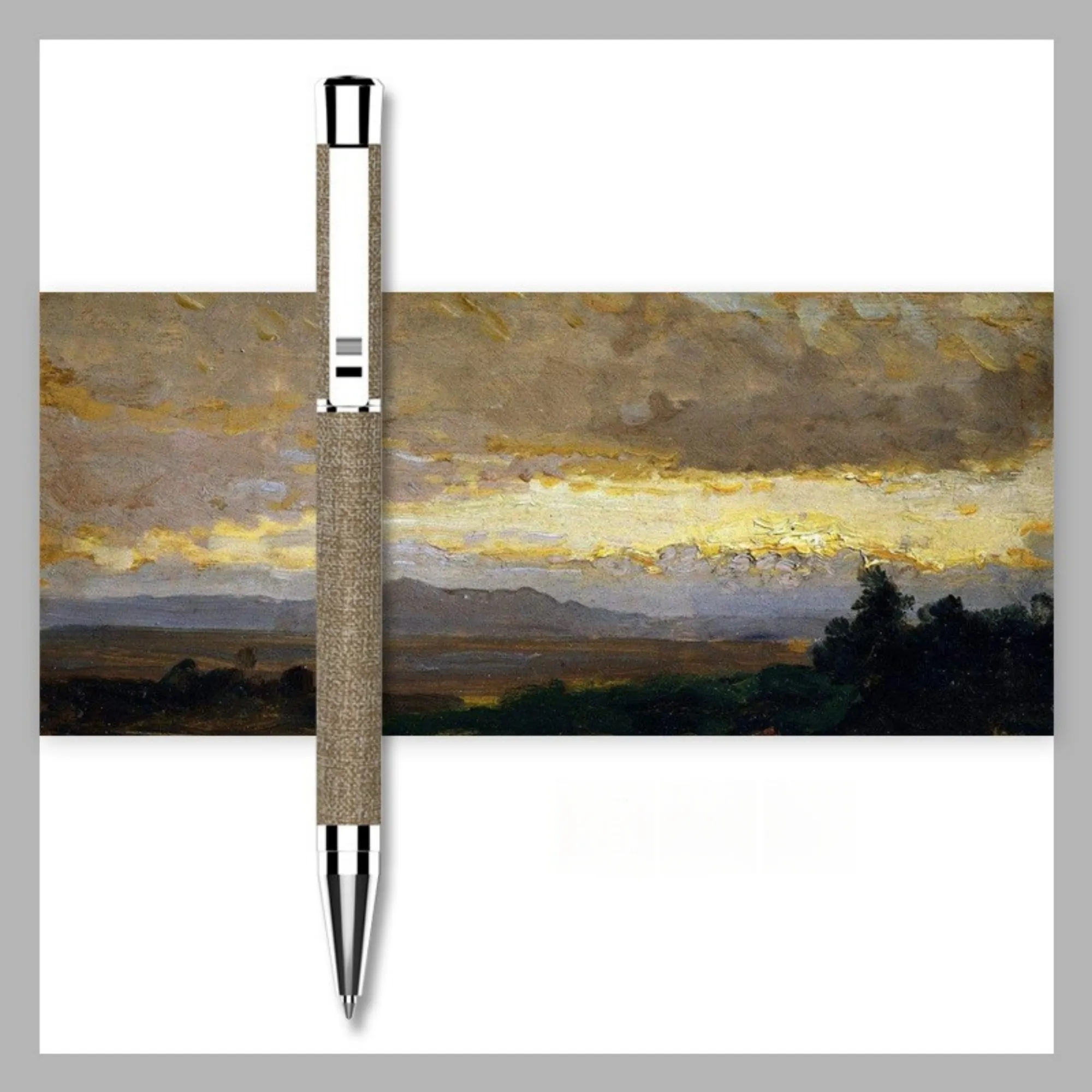 Twist Action PU Leather & Metal Business Pen 1