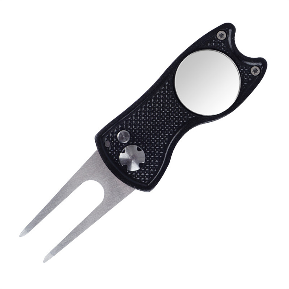 Foldable Metal Golf Divot Repair Fork 4