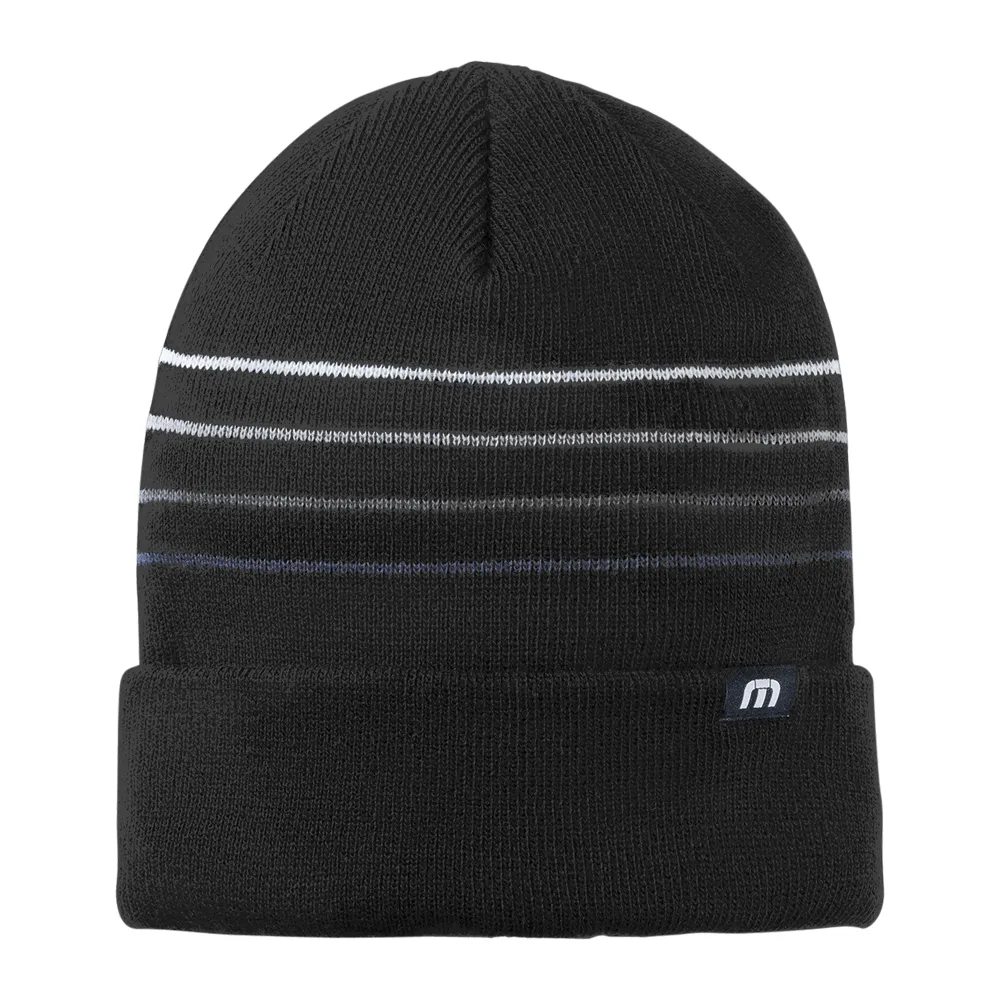 TravisMathew Striped Cuffed Beanie 2