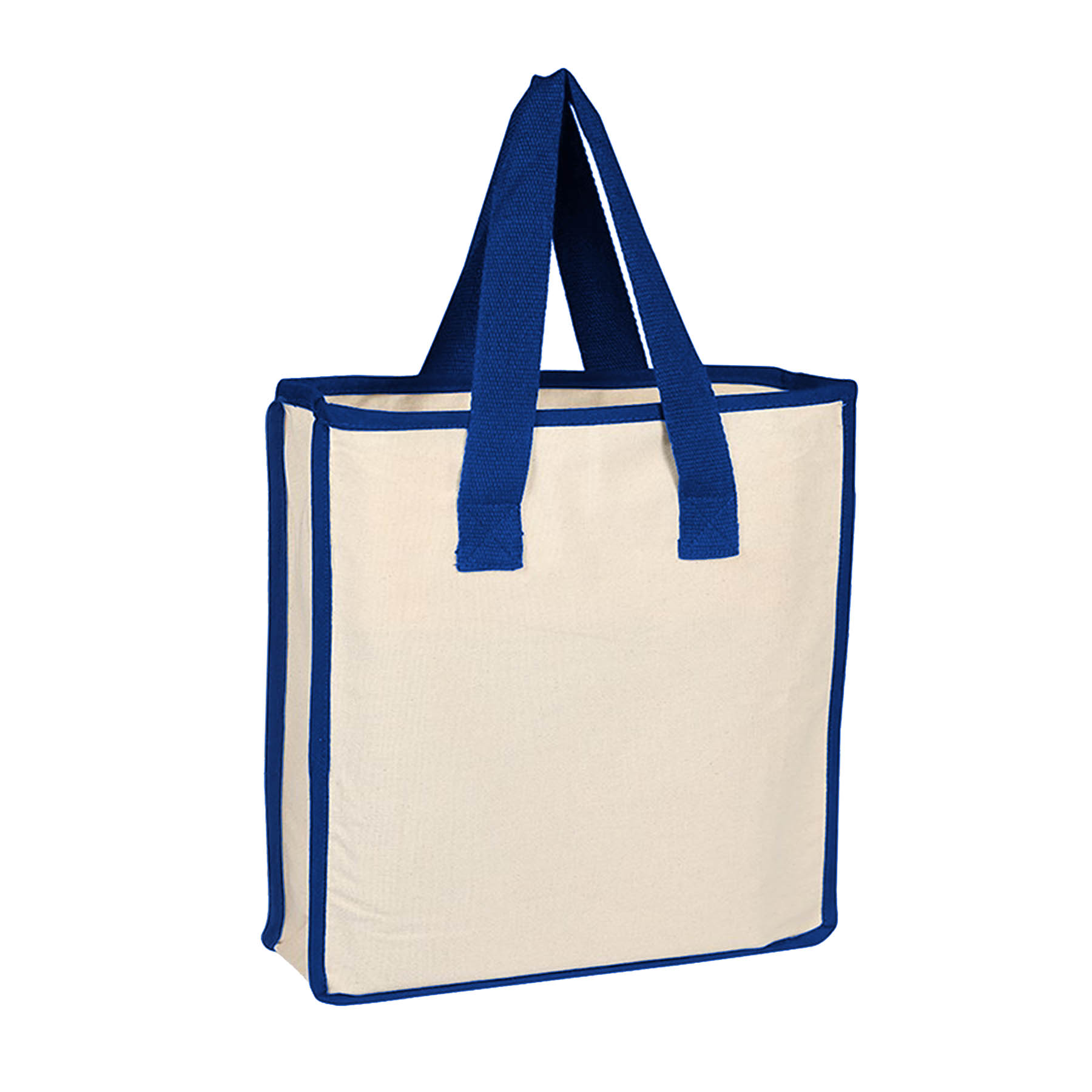 12 oz Heavy Duty Canvas Tote Bag with Accent Handles 6