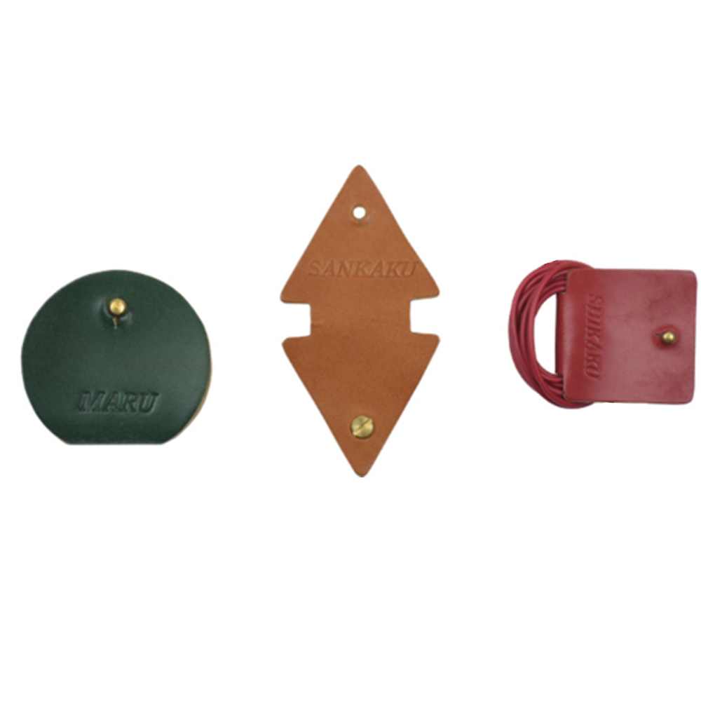Leather Ear Bud Cable Organizer Set 3