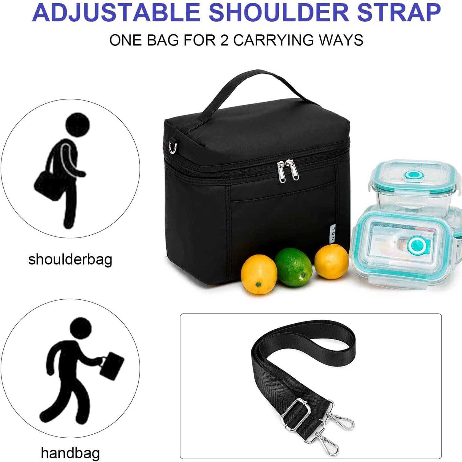 Reusable Lunch Bags for Adults Lightweight Waterproof 3