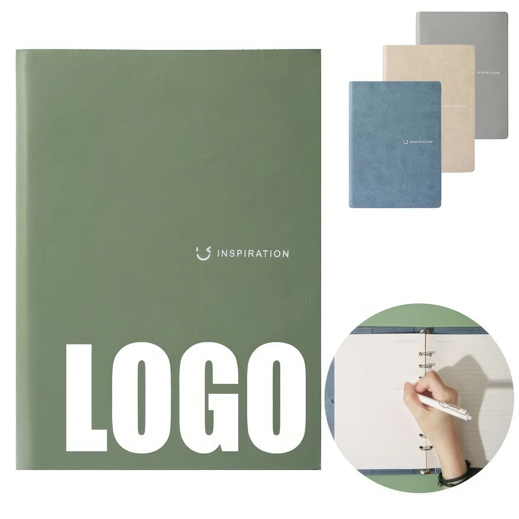 PU Leather A5 Business Travel Journal Binder Notebook 1