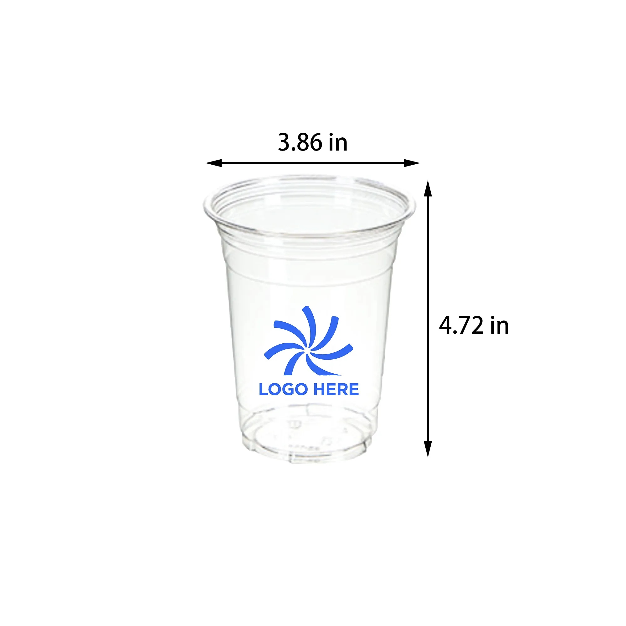 MOQ50 16oz Disposable Clear Plastic Cup 2