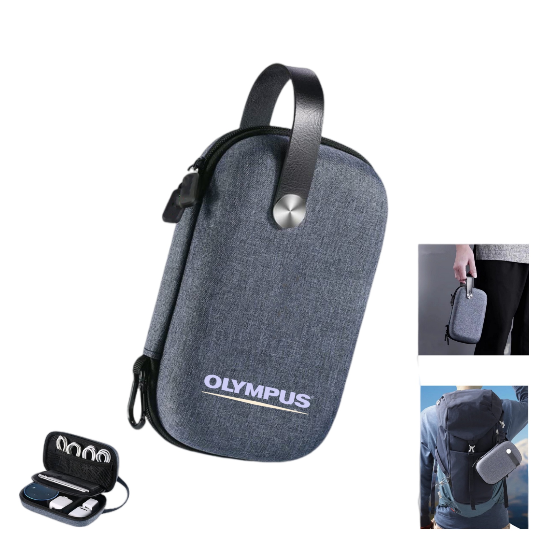 Premium Electronic Pouch Gadget Bag with PU Handle 5