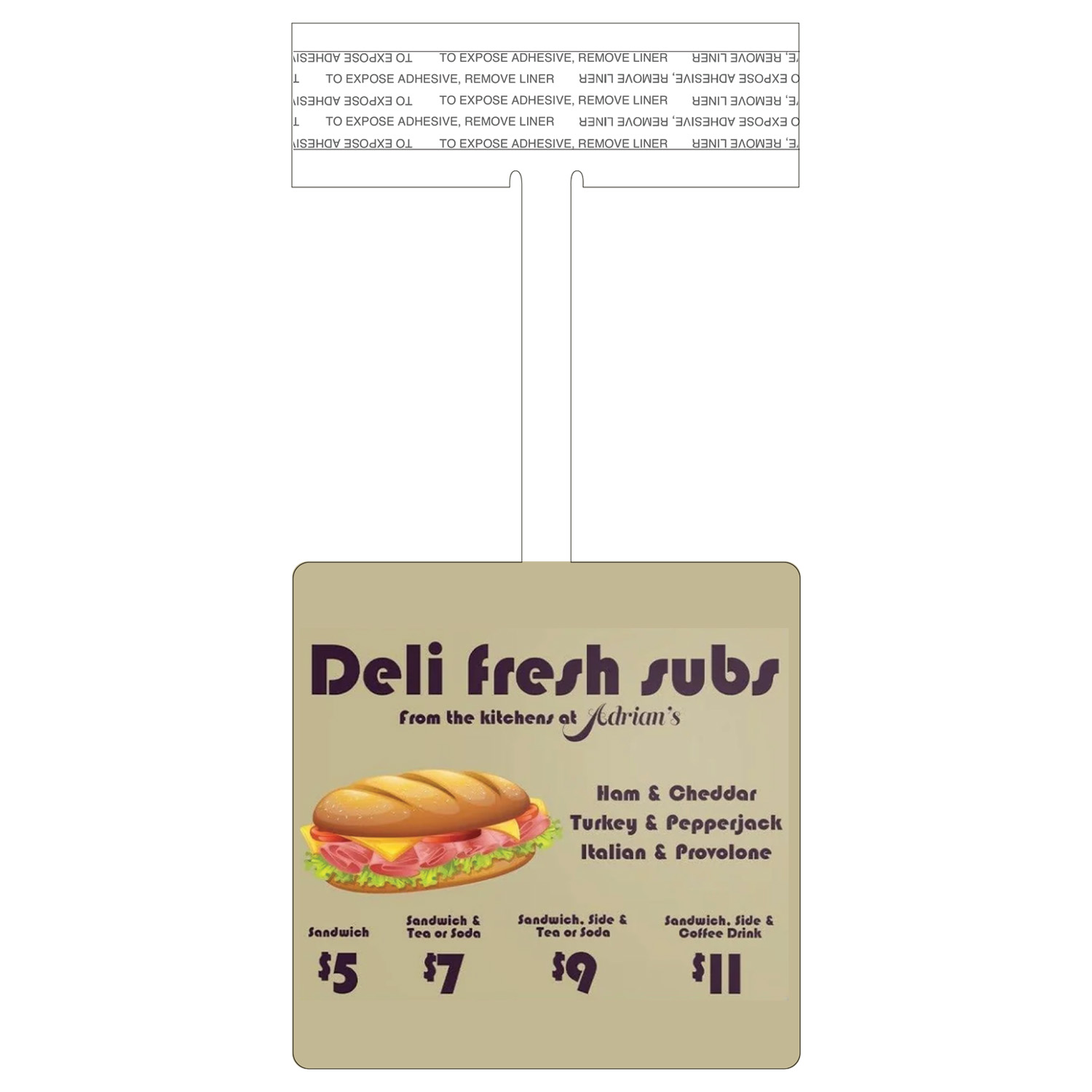 Plastic Shelf Dangler — view 1 of 2