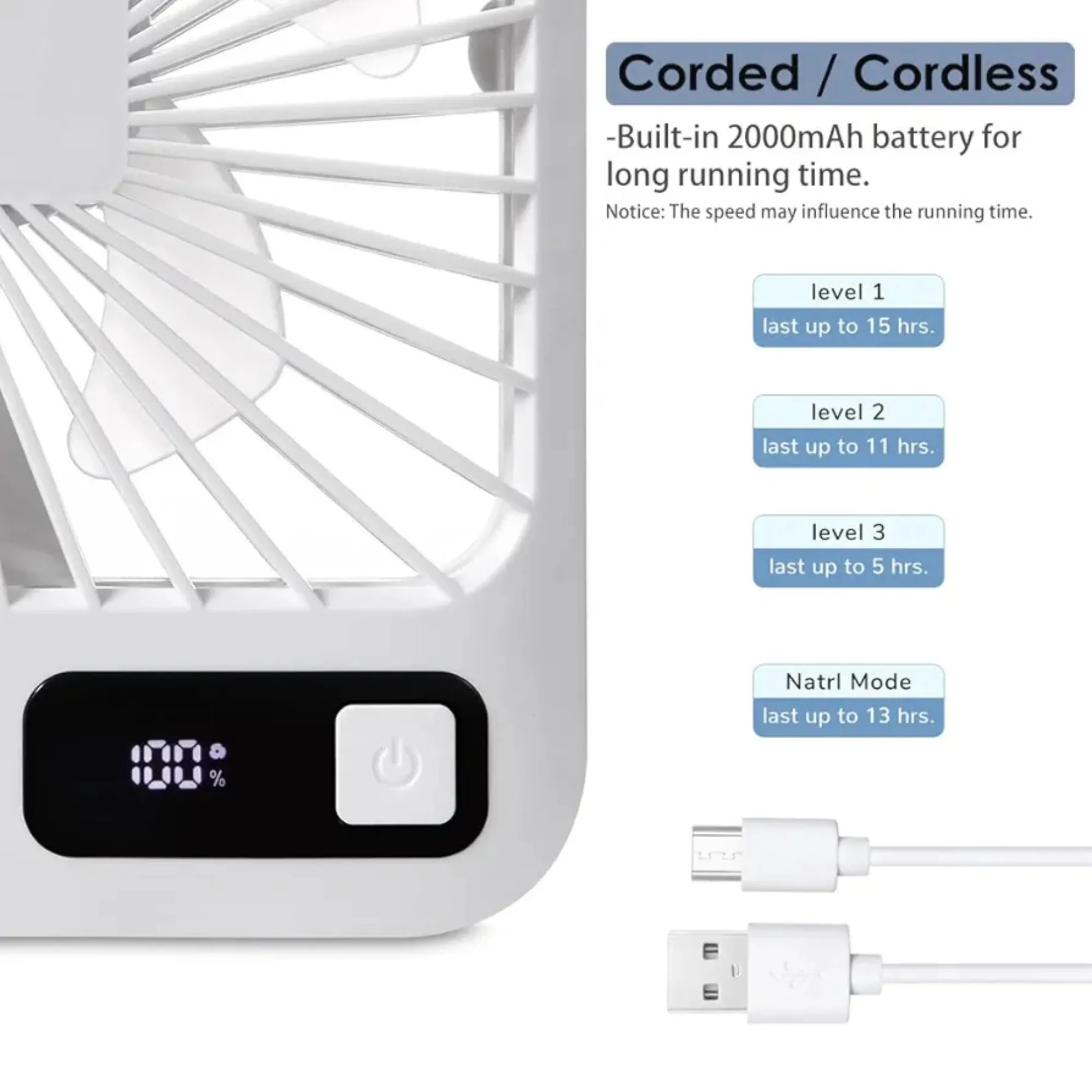 Portable Mini Desk Cooling Fan 8