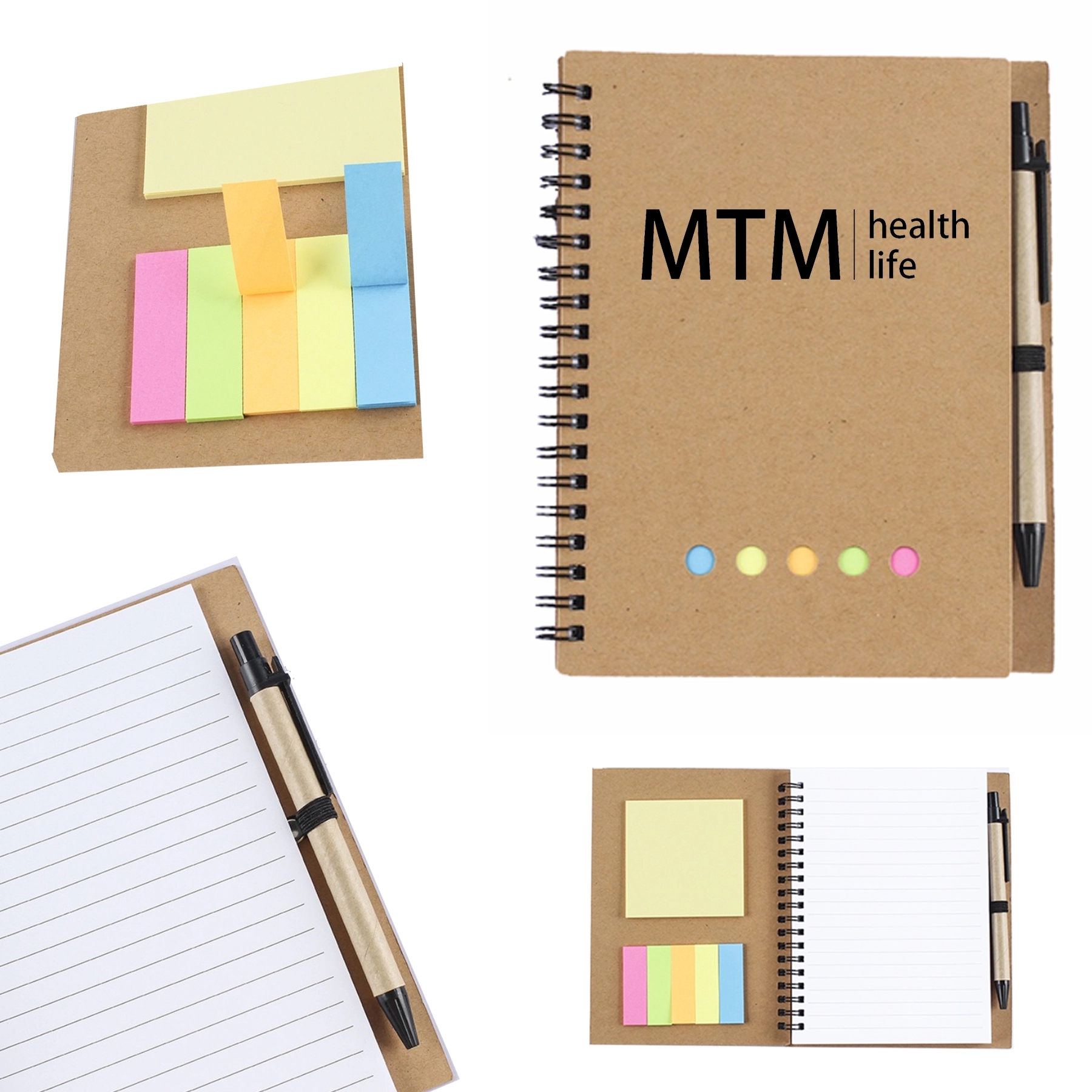 Small Spiral Notebook With Sticky Notes And Flags 3