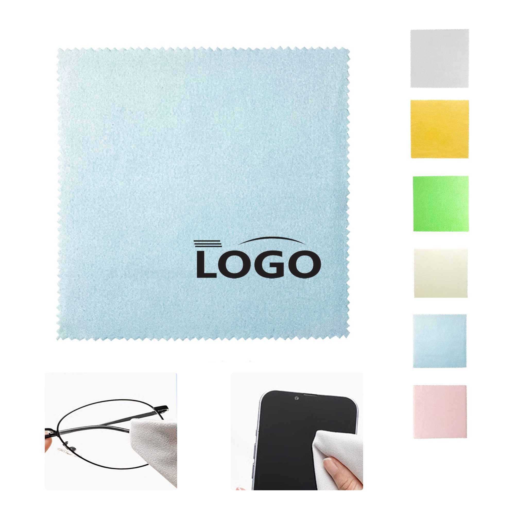 MOQ:20pcs Microfiber Eyewear Cleaning Cloth 1