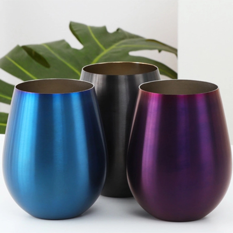 Custom 17 oz Stainless Steel Unbreakable Wine Glasses 6