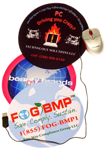 8 in. Diameter x 1/16" Round Mouse Pad - Full Color Imprint 2