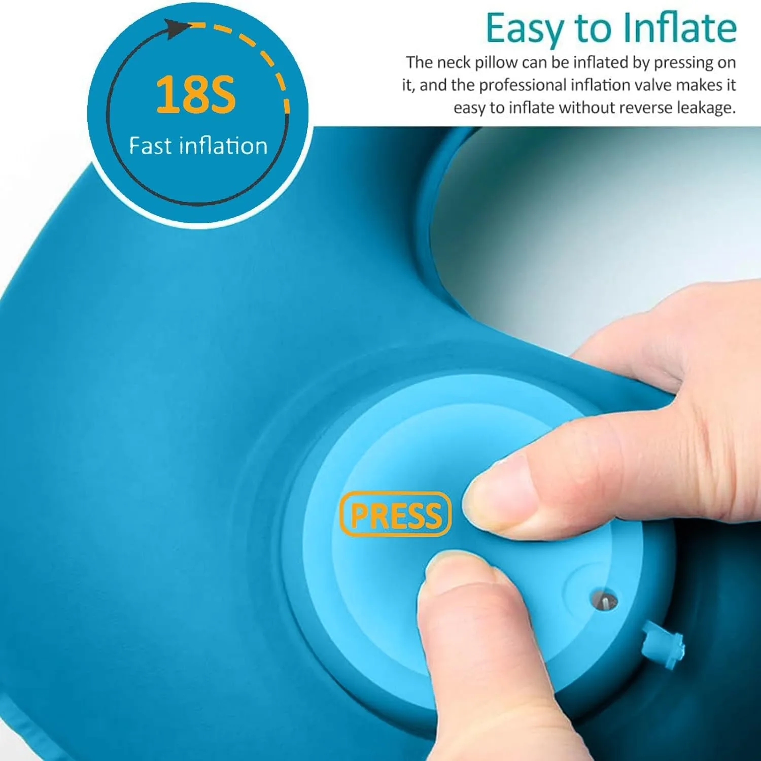 Portable Inflatable Neck Pillow U-Shaped 8