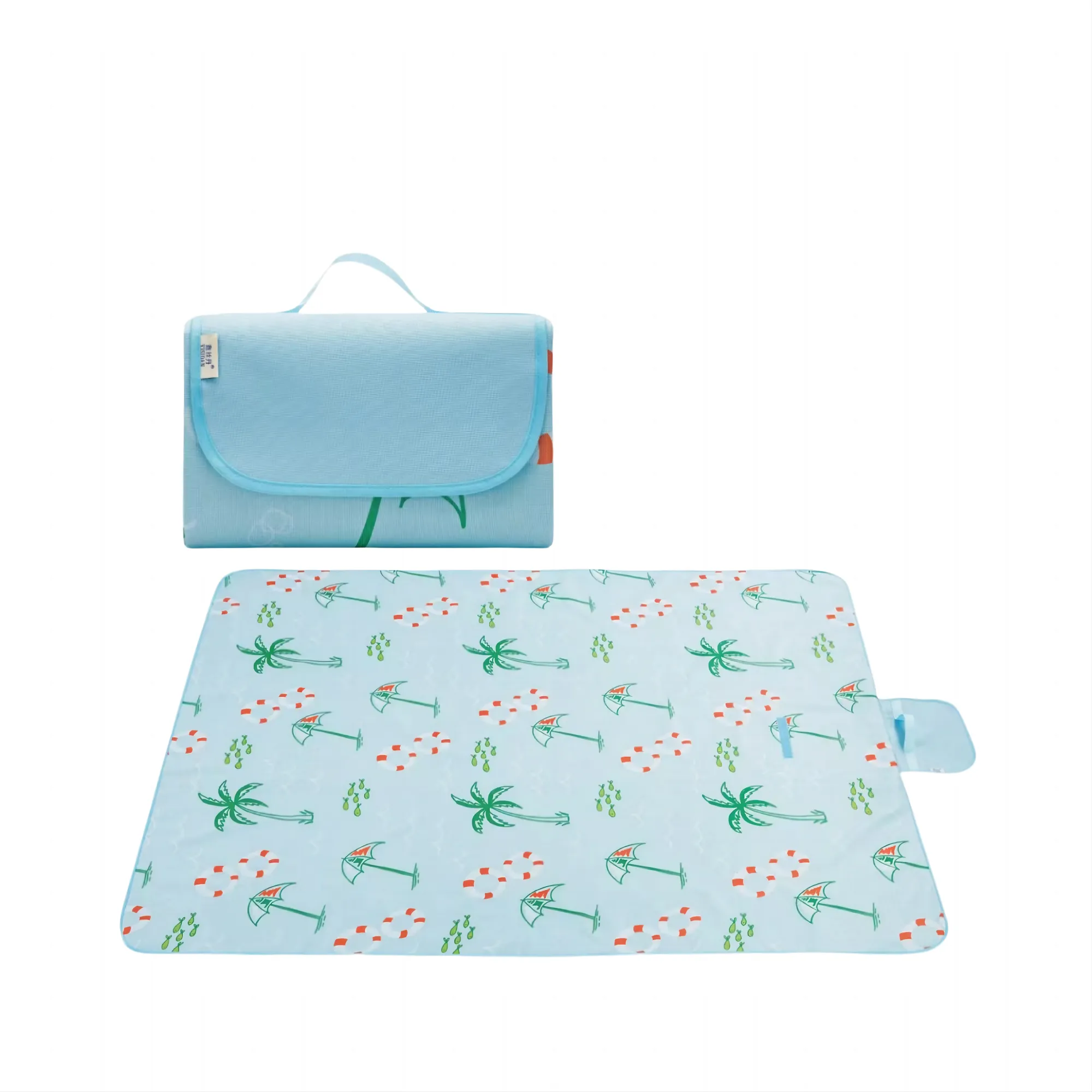 Roll-Up Waterproof Sandproof Beach Blanket Mat 4