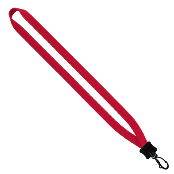 1/2" Smooth Nylon Lanyard with Plastic Clamshell & Swivel Snap Hook 11