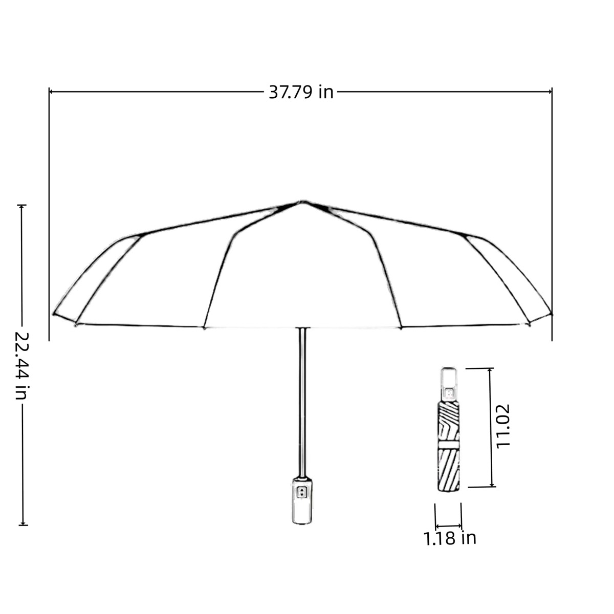 Fully Automatic Reinforced Umbrella 2