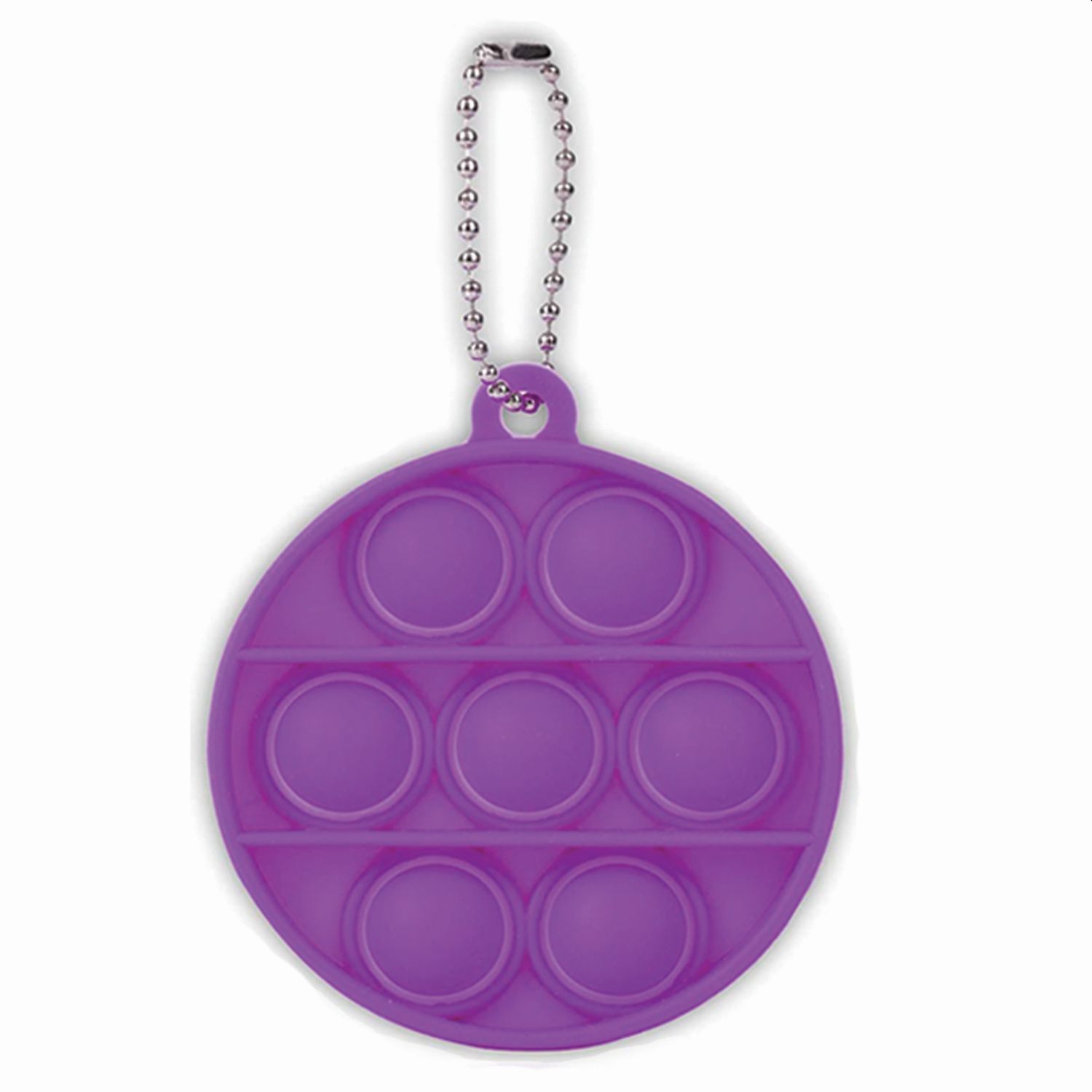 Fidget Popper Round Shaped Keychain 2