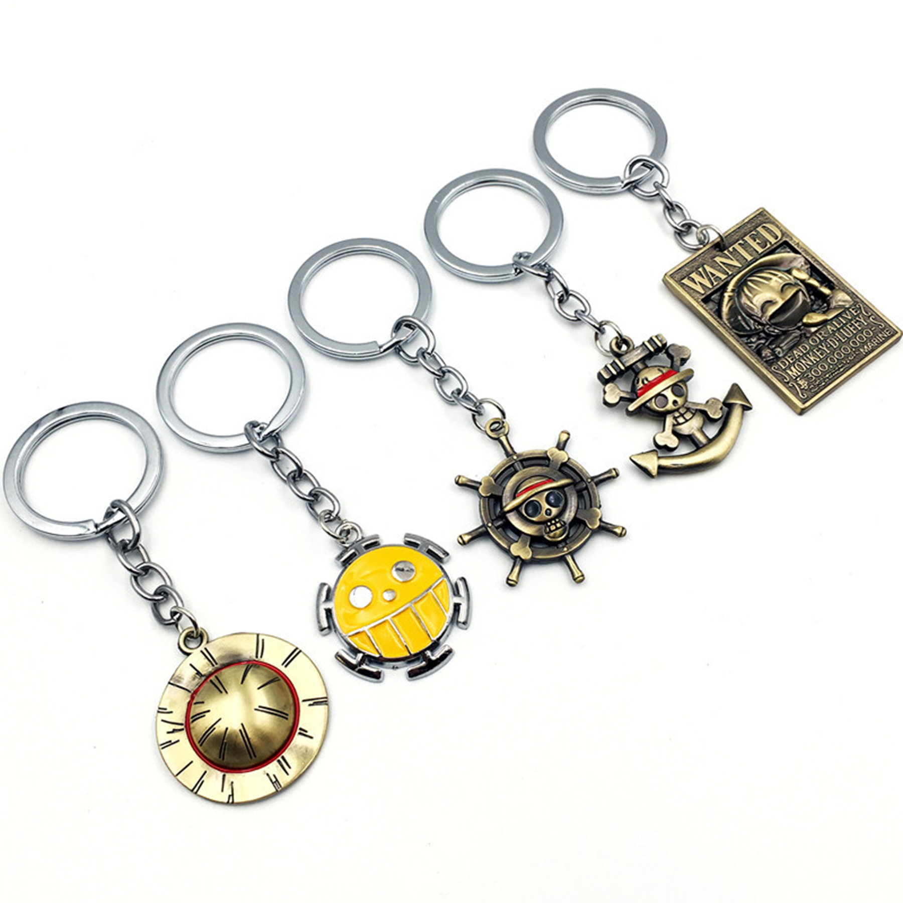 Helmsman Shape Compass with Key Chain 2