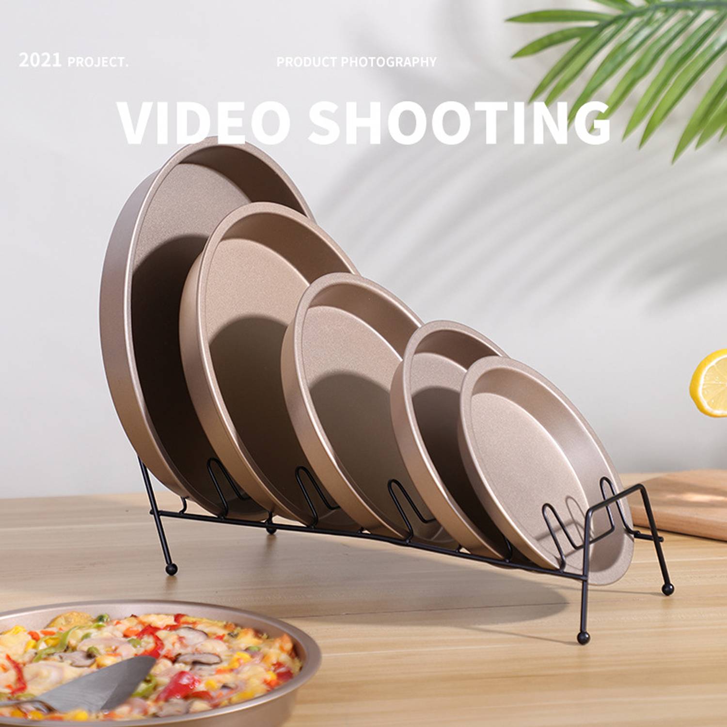 6 Inch Carbon Steel Circular Pizza Baking Pan 5