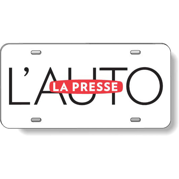 .055 White High-Density Polyethylene License Plate (5.875"x11.875"), Spot Colours 1