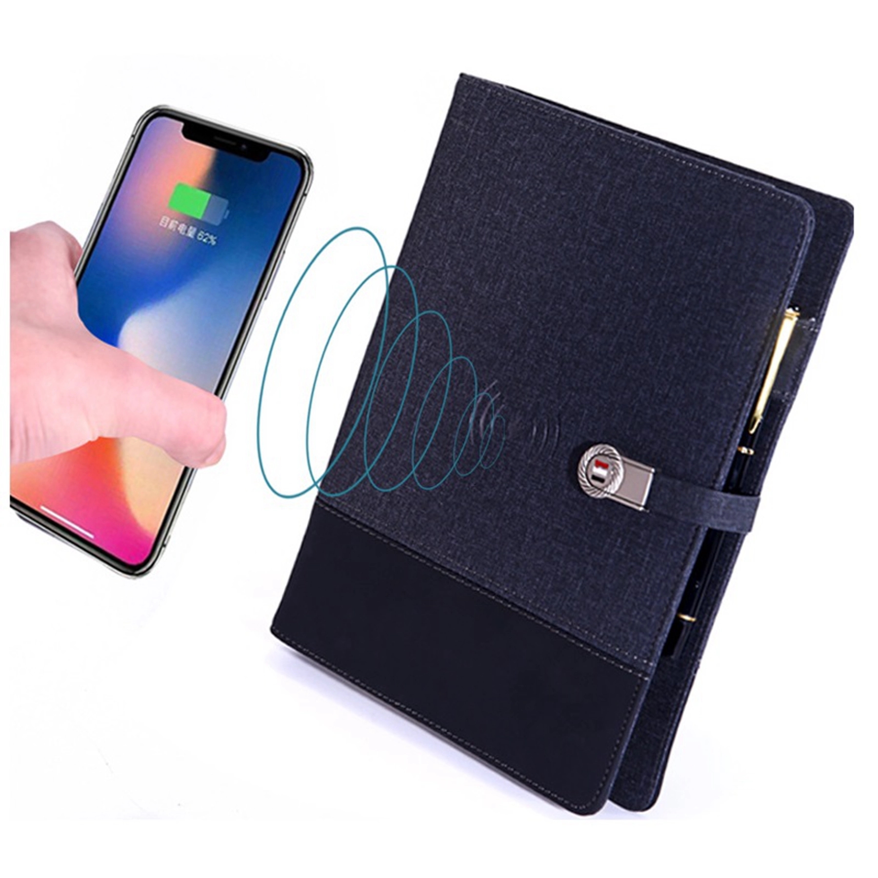 A5 Notebook with 8000 mAh Power Bank and Wireless Charger 3