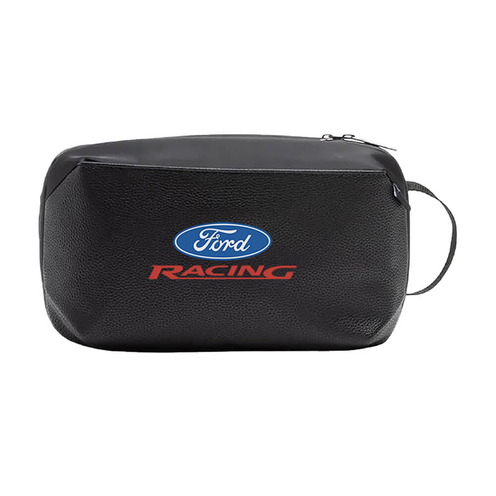 Brookstone Compact Toiletry Kit Vegan Leather Travel Bag 12
