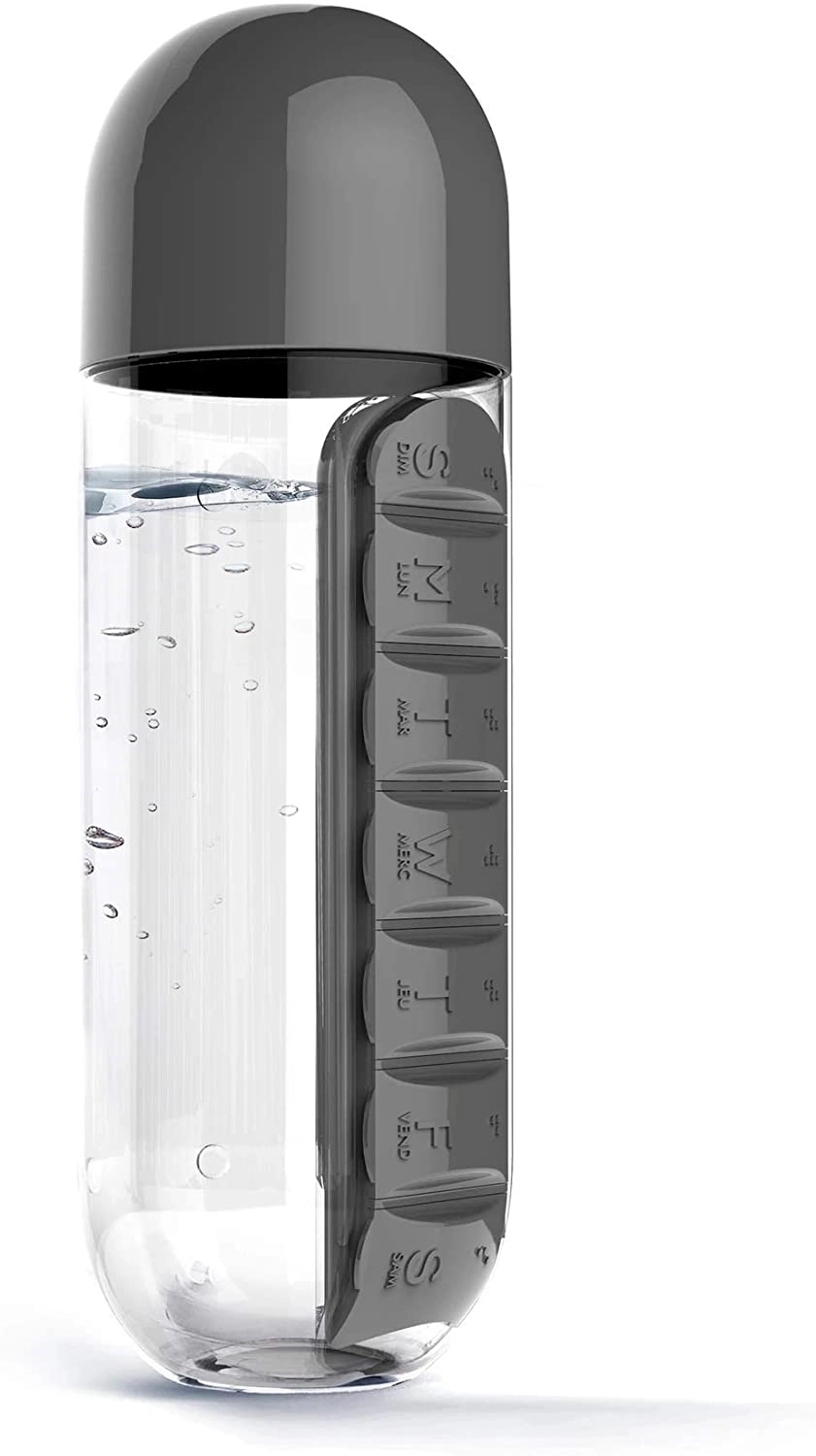 Pill Box Organizer Water Bottle 3