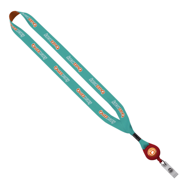 3/4" Dye-Sublimated Lanyard with Metal Crimp & Retractable Badge Reel 9