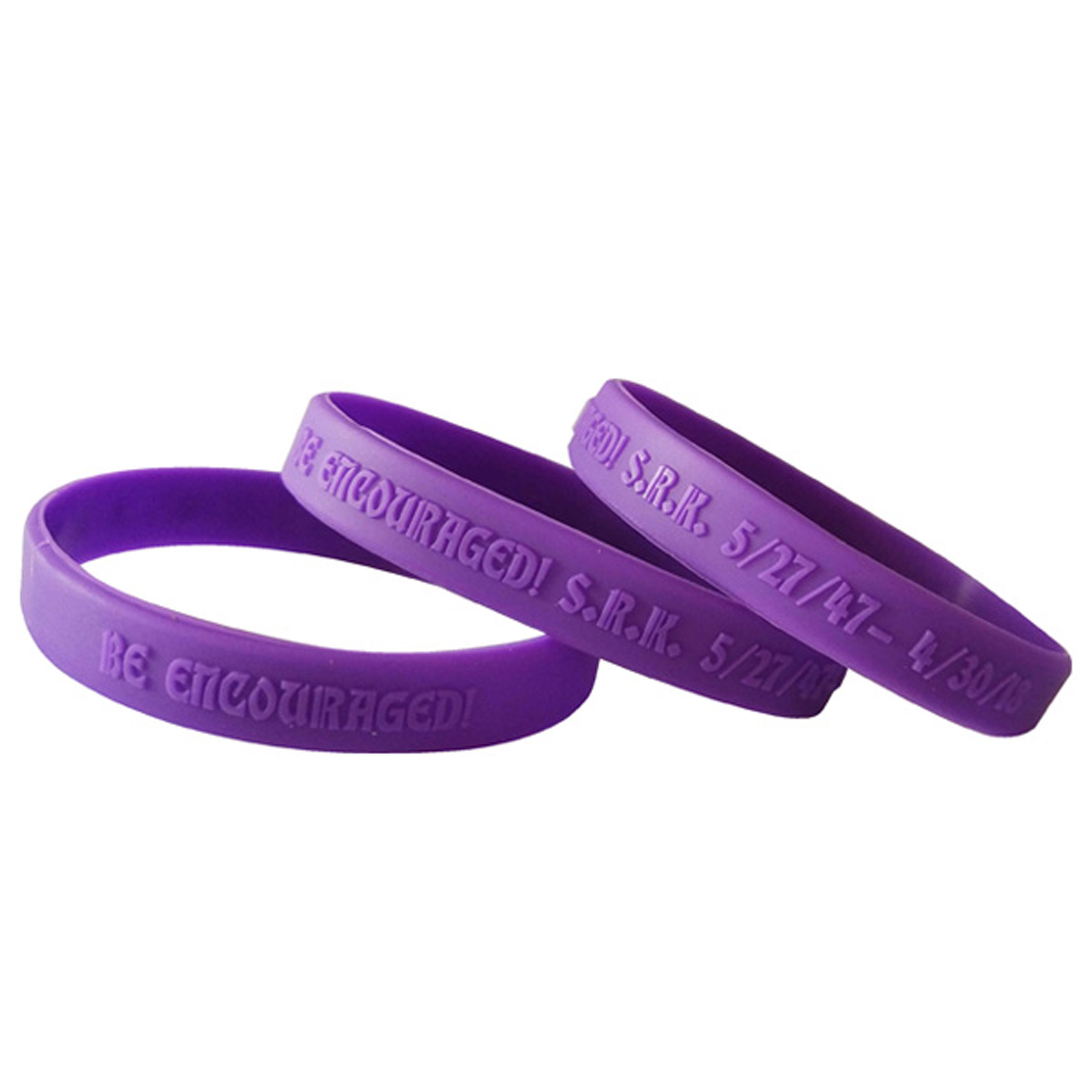Embossed Silicone Wristband 10