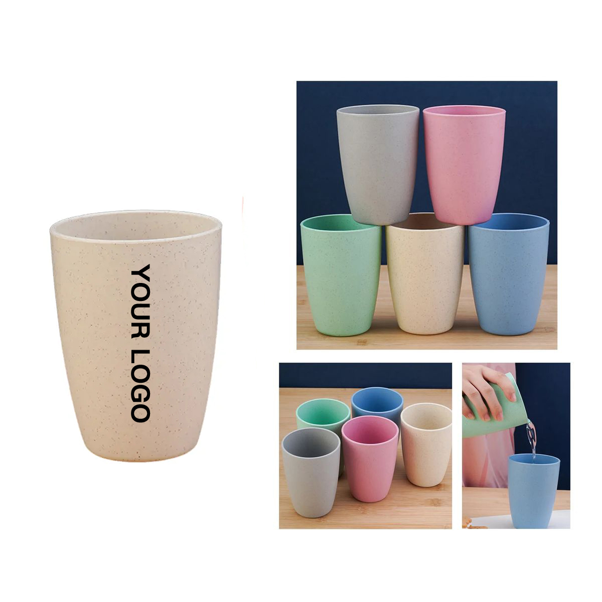 Wheat Straw Cup for Travel or Office 3