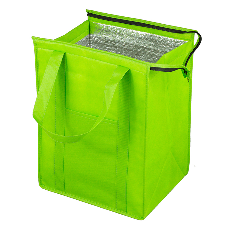 12"W x 16"H x 10"Gusset - "SUPER COOLER" Large Insulated Cooler Zipper Tote Bag 34