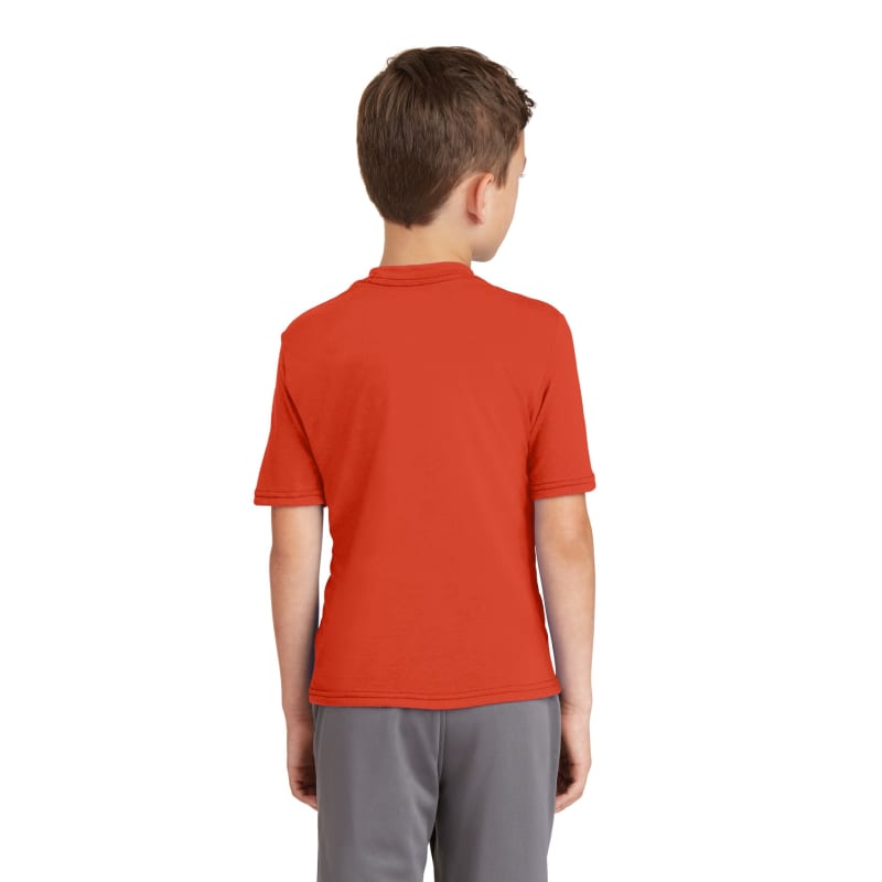 Port & Company Youth Performance Blend Tee. 3