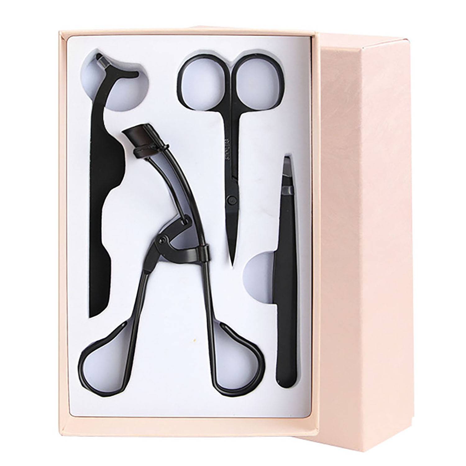 4 Pcs Portable Stainless Steel Makeup Tools Set 10