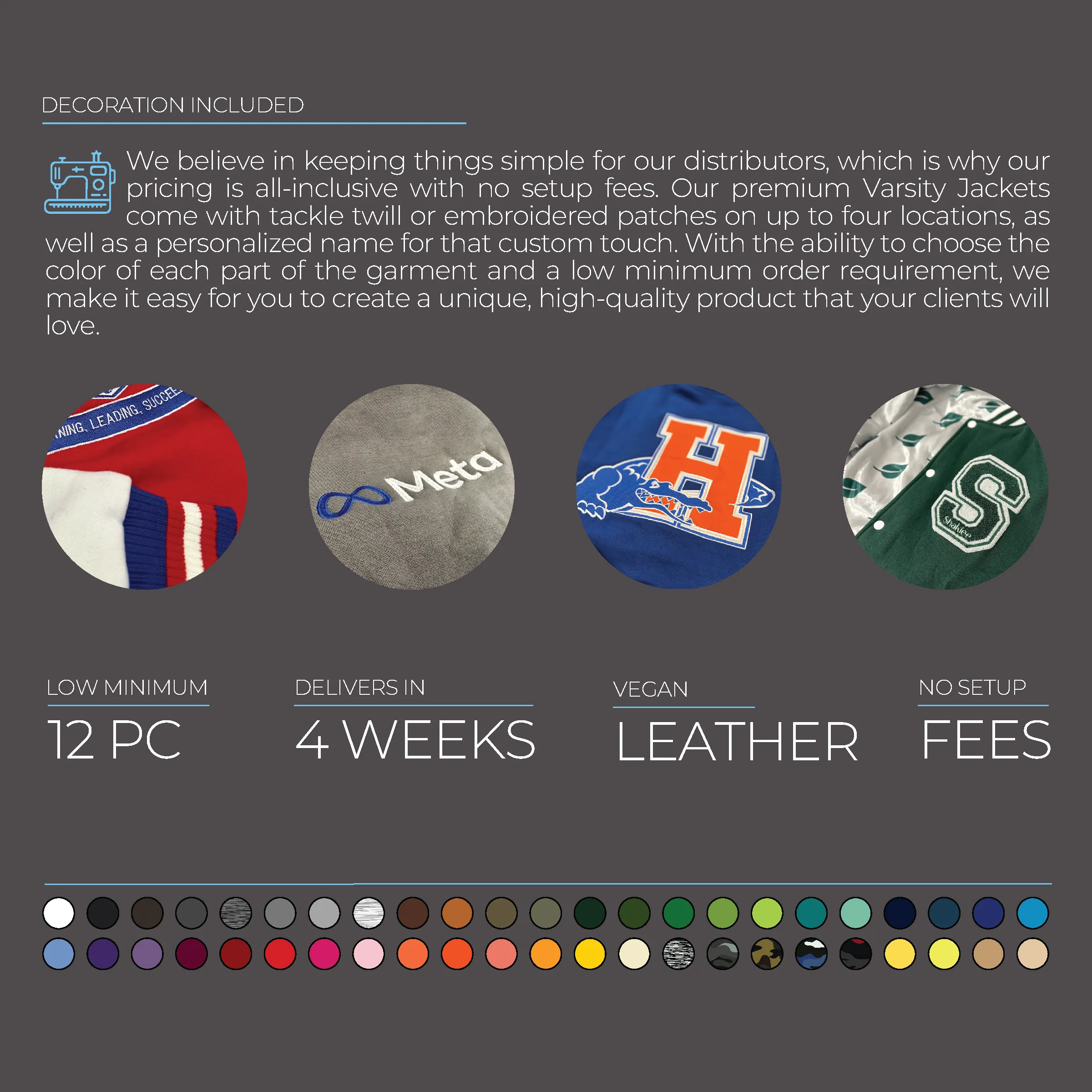 Vegan Leather and Wool Varsity Letterman Jacket 2