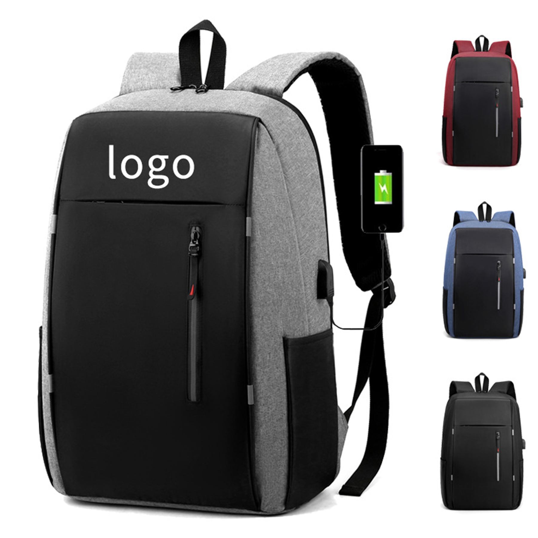 Usb Fanny Packs Chest Bag Backpack With Charging Port 3