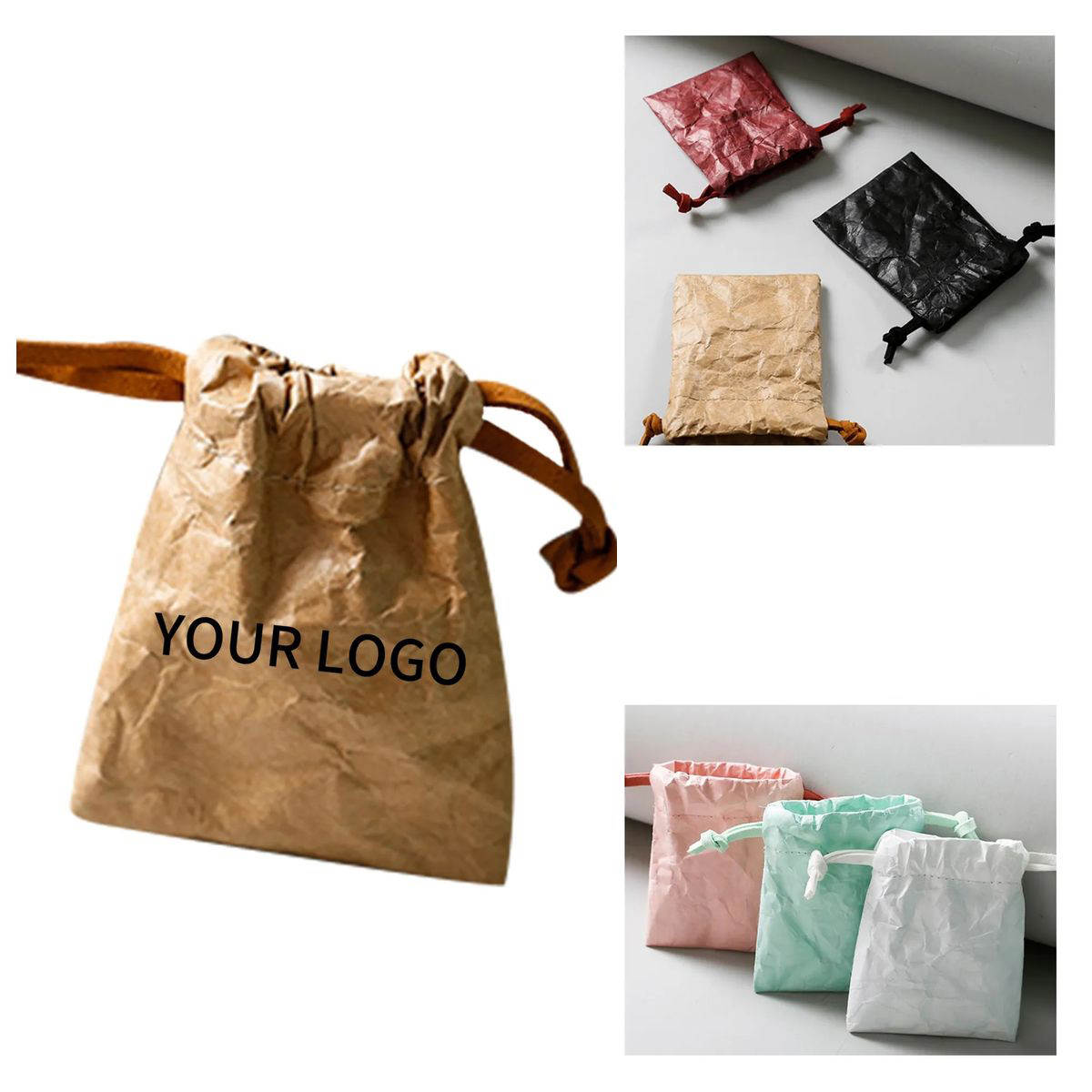 Reusable Tyvek Drawstring Bag for Daily Use 4