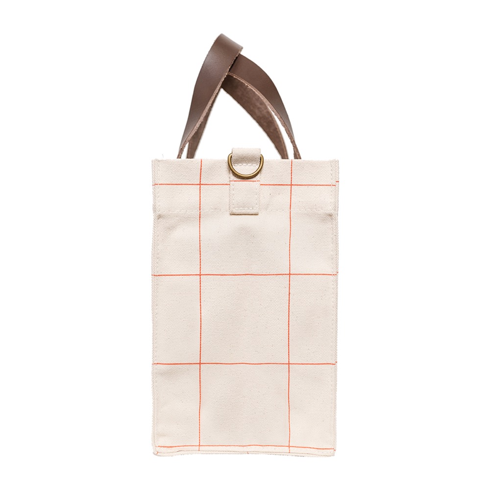 18 Oz. Heavyweight Brooklyn Tote Windowpane Plaid 12