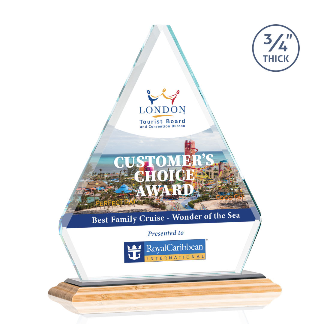 Fyreside VividPrint™ Award - Bamboo/Black