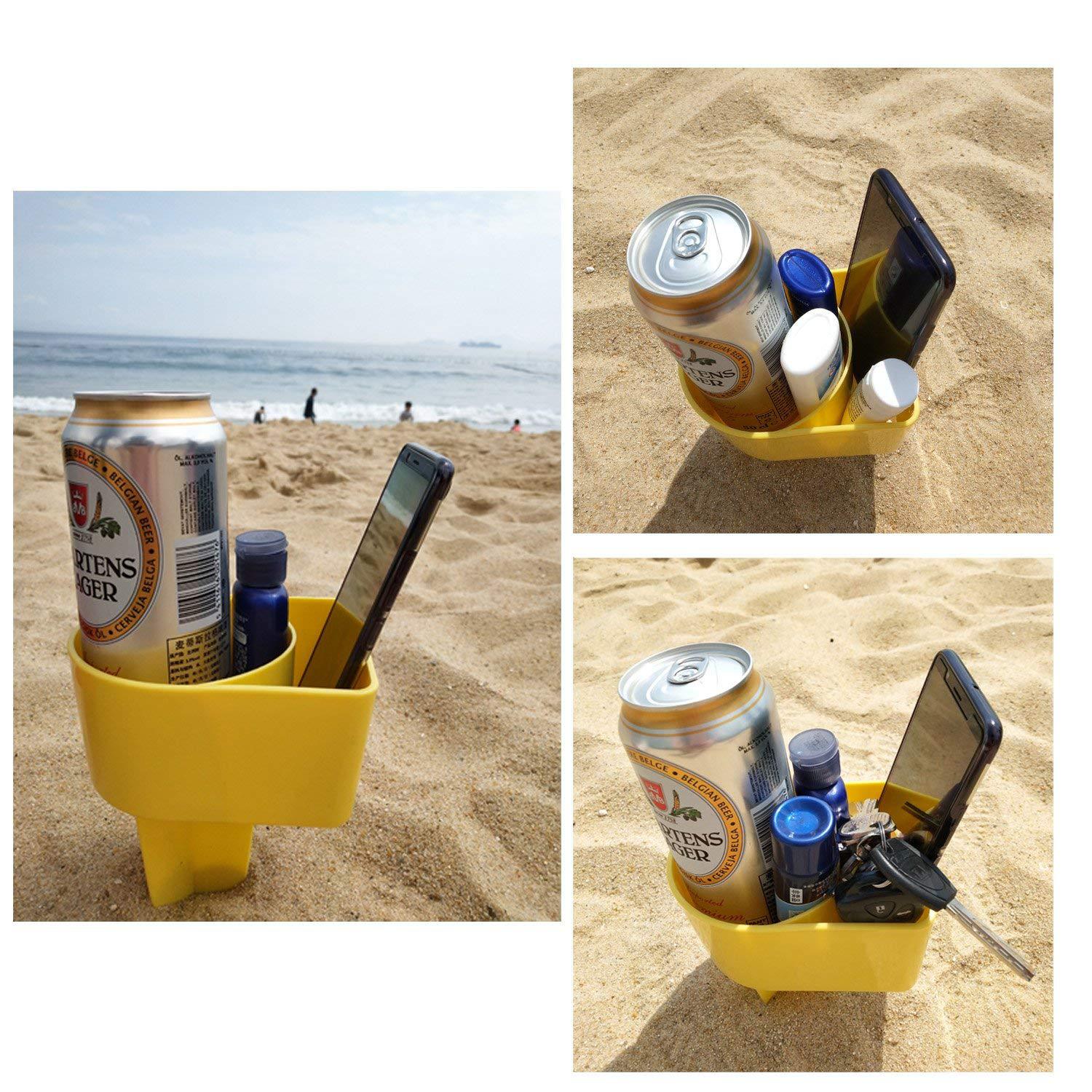 Beach Bottle Holder/Stand for Phone Sunglasses/Key Accessory 8