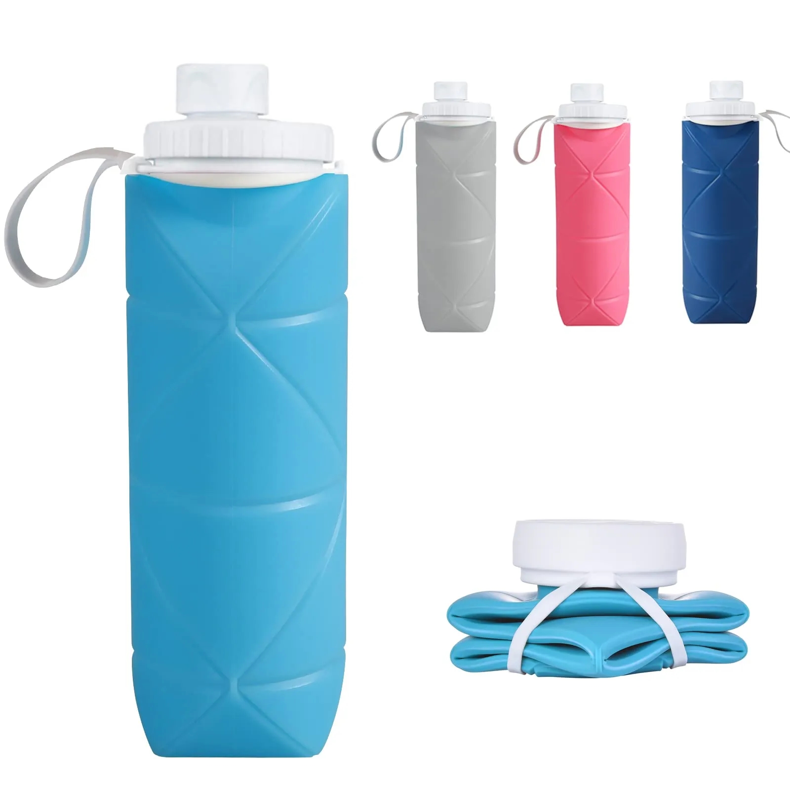 20oz Silicone Collapsible Water Bottle 3