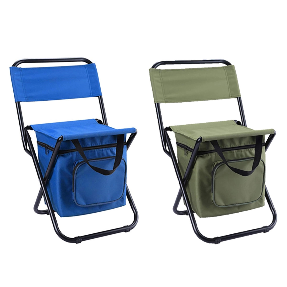 Folding Camping Chair With Cooler Bag 2
